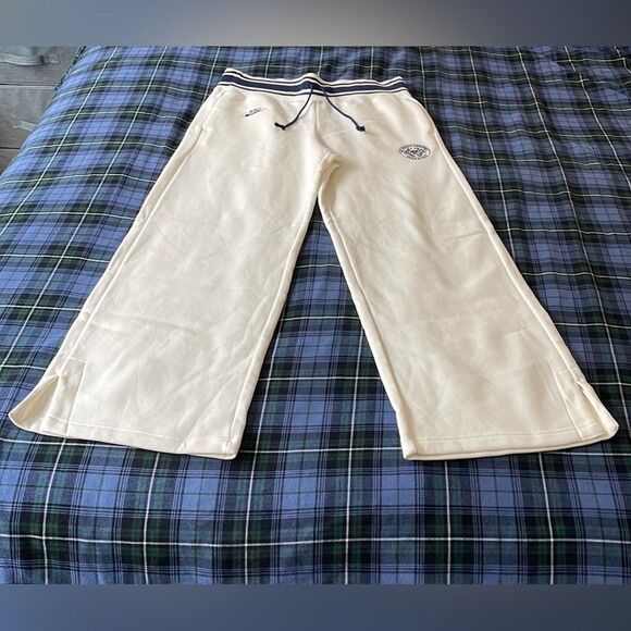 NWT Nike Women's Phoenix High Rise Exeter Pants Sail Women L(FQ6216-133)MSRP$80 - Picture 3 of 13